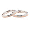 Bague Polello - Bague (fede) en or blanc et rose avec diamant 0,02 ct 58 Facettes G1144B