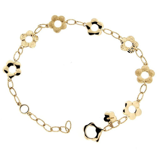 Bracelet Guidetti - Bracelet à fleurs en or jaune 750/1000 58 Facettes G1391