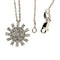 Collier Guidetti - Collier ras-de-cou avec pendentif soleil en or blanc et diamants 58 Facettes G1750