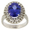 Bague Guidetti - Bague en or blanc avec tanzanite et diamants 58 Facettes G2437