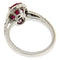 Bague Guidetti - Bague en or blanc avec rubis ovale et diamants 58 Facettes G2440