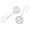 Boucles d'oreilles Guidetti - Boucles d’oreilles pendantes boule en or blanc et diamants 58 Facettes G2655