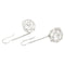 Boucles d'oreilles Guidetti - Boucles d’oreilles pendantes boule en or blanc et diamants 58 Facettes G2655