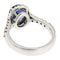 Bague Guidetti - Bague en or blanc avec saphir ovale et diamants 58 Facettes G2690