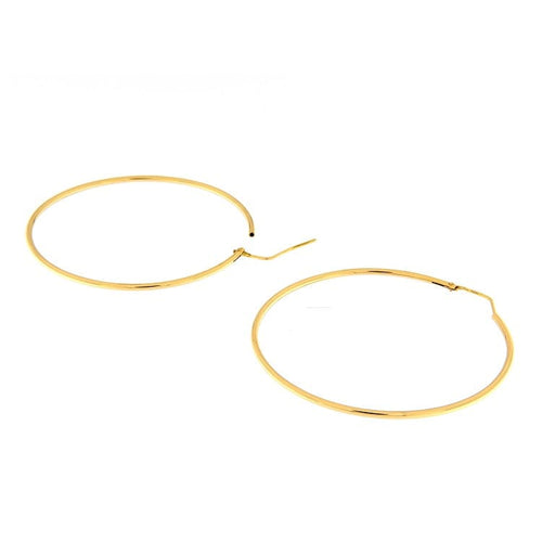 Boucles d'oreilles Guidetti - Boucles d’oreilles créoles en or jaune 18 kt 58 Facettes G2770