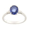 Bague Guidetti - Bague en or blanc avec saphir et diamants baguette 58 Facettes G2788