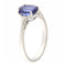 Bague Guidetti - Bague en or blanc avec saphir et diamants baguette 58 Facettes G2788