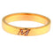 Bague Polello - Bague alliance en or rose avec lettre M en diamants 58 Facettes G2975