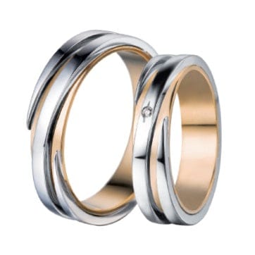 Bague Polello - Bague fede en or blanc et or jaune 58 Facettes G31