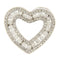 Pendentif Guidetti - Pendentif cœur en or blanc et pavé de diamants 58 Facettes G3147