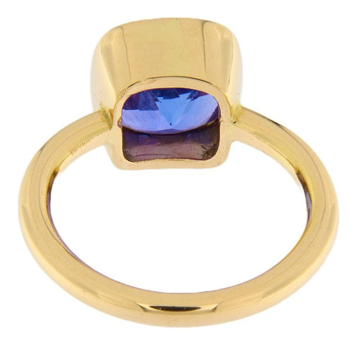 Bague Bague en or rose 750 avec tanzanite naturelle 4,16 ct 58 Facettes G3286