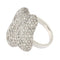 Bague 56.5 Nuage Pavé - Bague en or blanc avec diamants 5,17 ct 58 Facettes G3405