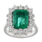 Bague Guidetti - Bague en or blanc avec émeraude 5,12 ct et diamants 58 Facettes G3552