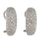 Boucles d'oreilles Boucles d’oreilles créoles en or blanc 18 ct avec diamants 58 Facettes G3594