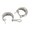 Boucles d'oreilles Boucles d’oreilles créoles en or blanc 18 ct avec diamants 58 Facettes G3594