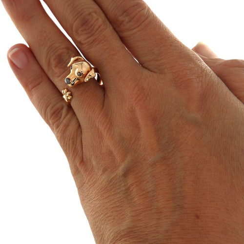 Bague Guidetti - Bague Jack Russel en or rose 750 58 Facettes G3641