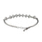 Bracelet Bracelet semi-rigide vintage en or blanc 18 ct avec diamants 58 Facettes G3716