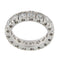 Bague 54.5 Bague eternity en or blanc 18 ct avec diamants 3,71 ct 58 Facettes G3724