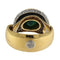 Bague 52 Gino Fontana - Bague vintage en or jaune et blanc avec émeraude et diamants 58 Facettes G3731