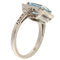 Bague Guidetti - Bague en or blanc avec aigue-marine et diamants 0,38 ct 58 Facettes G3756