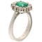Bague Guidetti - Bague en or blanc avec émeraude 1,14 ct et diamants 0,73 ct 58 Facettes G3757