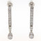 Boucles d'oreilles Boucles d’oreilles pendantes vintage en or blanc 18 kt et diamants 58 Facettes G3774