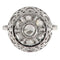 Bague 51 Bague vintage en or blanc 18 kt avec diamant taille rose 0,15 ct 58 Facettes G3781
