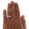 Bague 54 Bague trilogie en or blanc avec diamants taille brillant 2,12 ct 58 Facettes G3825