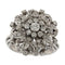 Bague 55.5 Bague en or blanc 18 ct avec diamants taille brillant et huit-huit 58 Facettes G3848