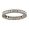 Bague 54 Bague eternity en or blanc 18 ct avec diamants taille carré 2,31 ct 58 Facettes G3852