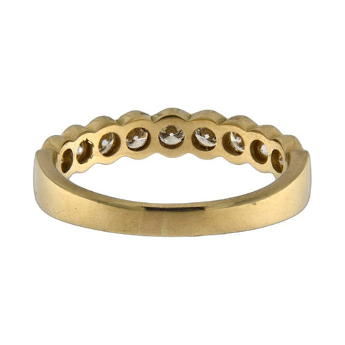 Bague 59 Bague vintage en or jaune 18 carats et diamants 0,68 ct 58 Facettes G3853