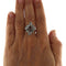 Bague 56 Bague vintage en or jaune 18 carats, argent, diamants et rubis 58 Facettes G3858