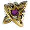 Bague 56 Bague vintage en or jaune 18 carats, argent, diamants et rubis 58 Facettes G3858