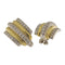 Boucles d'oreilles Boucles d’oreilles vintage - Or blanc et jaune 18 ct et diamants 1,36 ct 58 Facettes G3876
