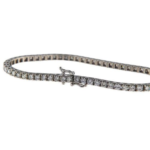Bracelet Bracelet tennis homme en or blanc 18 kt avec diamants 5,04 ct 58 Facettes G3883