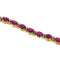 Bracelet Bracelet vintage en or jaune 18 ct avec diamants et rubis 58 Facettes G3886