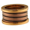 Bague Bvlgari B.zero1 - Bague en or rose et métal brun 58 Facettes G3892