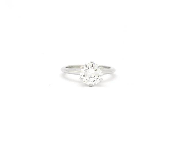 Bague 52 Bague solitaire - Diamant 1,72 ct en or blanc 18 kt 58 Facettes 12868
