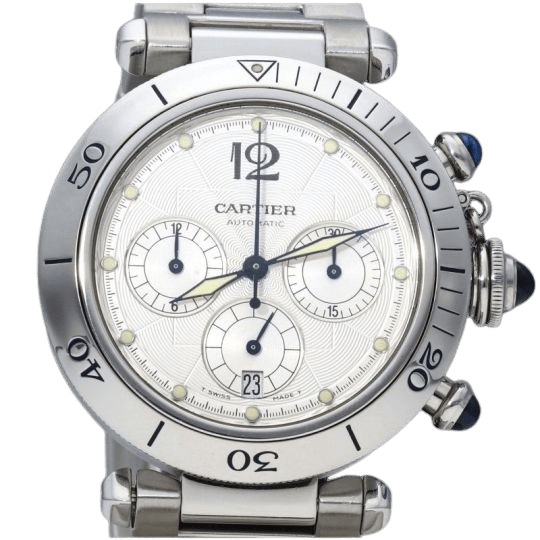 Montre Cartier Montre Pasha Chronograph 58 Facettes MT40814