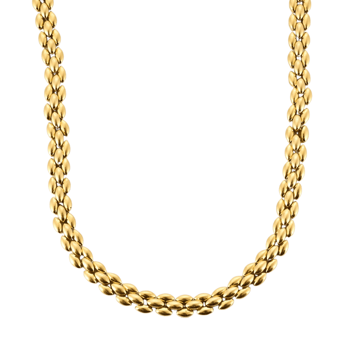 Collier Collier en or jaune maille grain de riz 58 Facettes DV0819-1