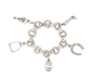Gaétan de Percin bracelet (attributed to HERMES) - Silver bracelet and equestrian theme charms 58 Facettes 896
