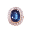 Bague 51 Bague saphir diamants 58 Facettes 4141