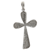 Pendentif Pendentif croix en or blanc avec diamants 58 Facettes G3532