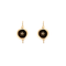 Boucles d'oreilles Dormeuses Anciennes Onyx Perles Or Jaune 58 Facettes