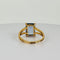 Bague Bague vintage en or jaune 18 carats avec topaze bleue 58 Facettes 2601013