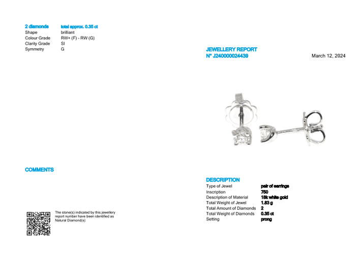 Boucles d'oreilles HRD ANTWERP Flower - Boucles d’oreilles en or 18k avec diamants 58 Facettes