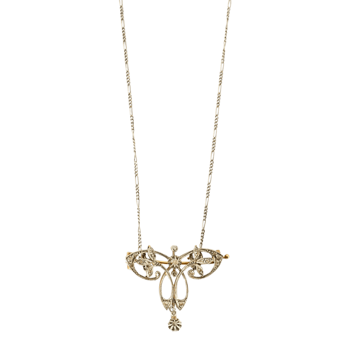 Pendentif PENDENTIF NEGLIGE BELLE EPOQUE DIAMANTS 58 Facettes M8860