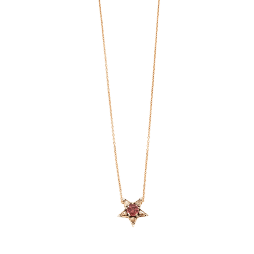Necklace Necklace Selim Mouzannar Pink Tourmaline Diamonds Rose Gold 58 Facettes