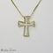 Pendentif Pendentif croix - Pendentif en or jaune 14 carats et diamants 58 Facettes 2459