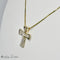 Pendentif Pendentif croix - Pendentif en or jaune 14 carats et diamants 58 Facettes 2459